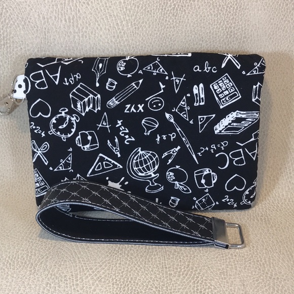 Mulitpurpose Clutch/ Bag, School Subjects and Stars - Picture 2 of 3